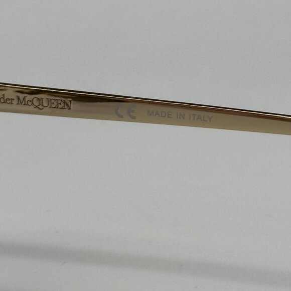 NEW ALEXANDER MCQUEEN AM0200S 002 PILOT FRAME SUNGLASSES Alexander McQueen - Picture 11 of 12